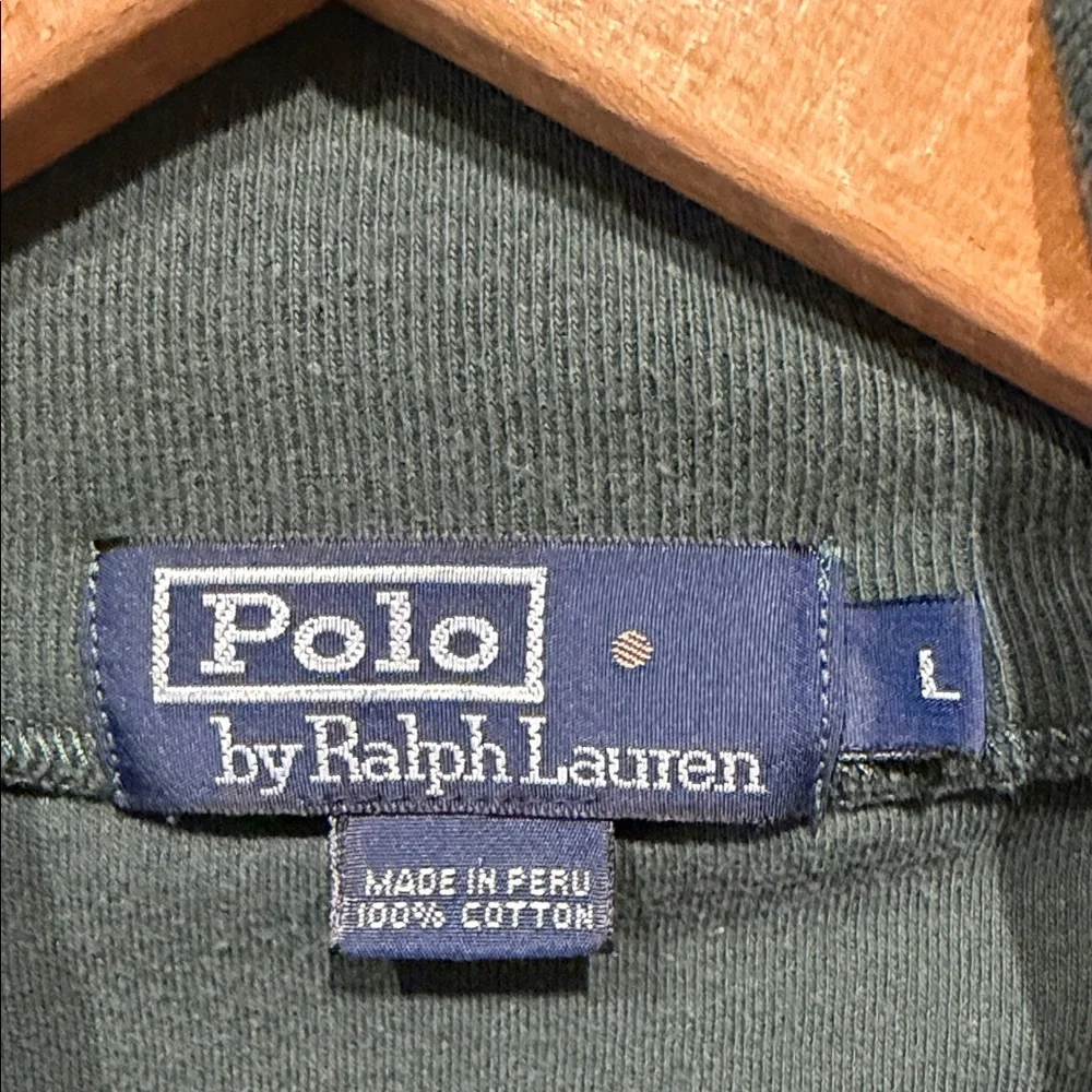 Polo by Ralph Lauren Green Cotton Turtleneck Shirt